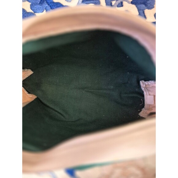 Boundry Waters Vintage Canvas Toiletry Bag Mallard Print Green White - Picture 5 of 6